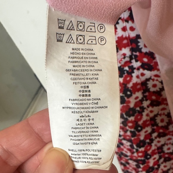 SOLD‼️MICHAEL Michael Kors Red and Black Floral Midi Dress - Picture 6 of 6